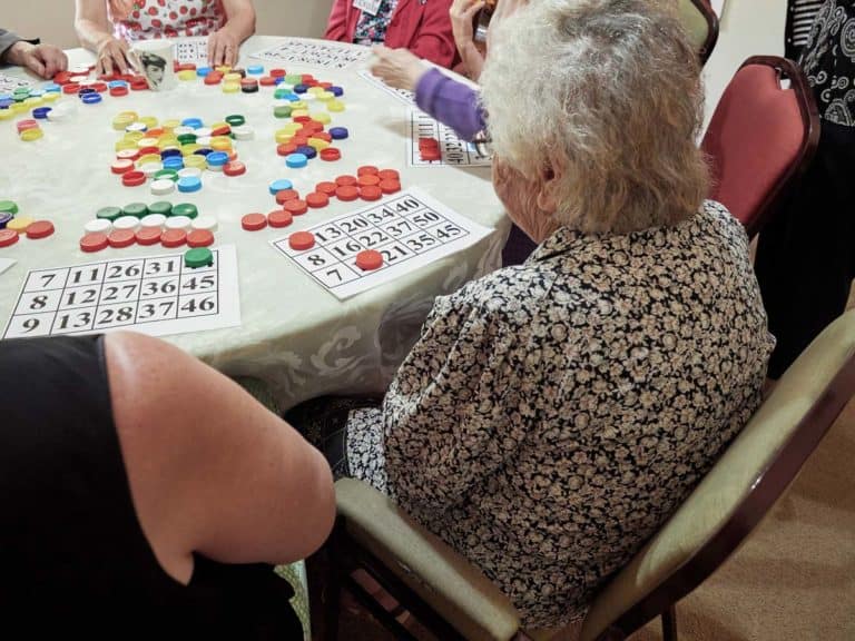 Bingo at Dementia Day Program